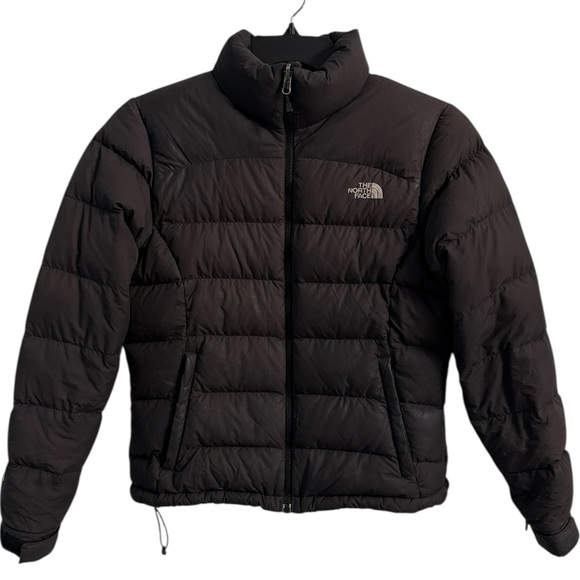 The North Face Black 700 Goose Down Filled Full Zip Puffer Jacket Women's Sz Med - Picture 12 of 13